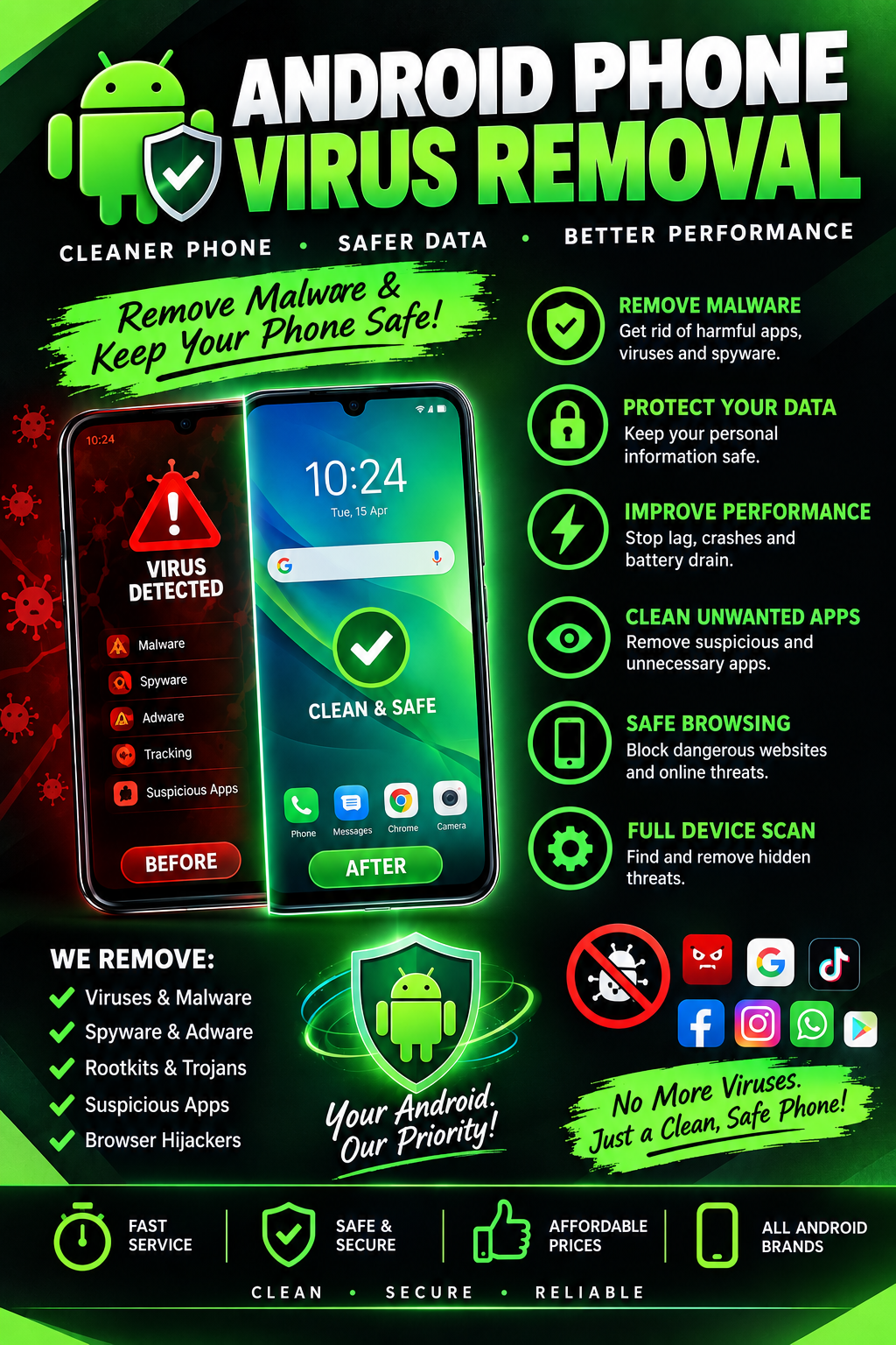 Android virus and malware removal